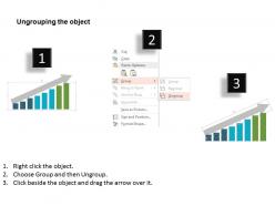 Growth bar graph color change management flat powerpoint design
