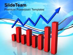 Growth bar graphs maker powerpoint templates progress success ppt themes