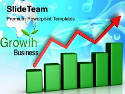 Growth bar graphs maker templates business success company ppt backgrounds powerpoint