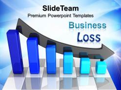Growth business bar graphs powerpoint templates loss chart company ppt