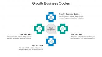 Growth Business Quotes Ppt Powerpoint Presentation Slides Backgrounds Cpb