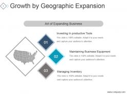 Growth by geographic expansion ppt sample presentations