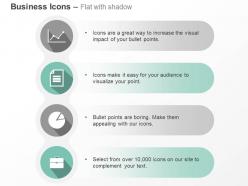 Growth chart agenda pie chart briefcase ppt icons graphics