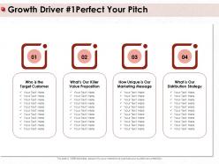 Growth driver perfect your pitch our unique ppt powerpoint presentation show template