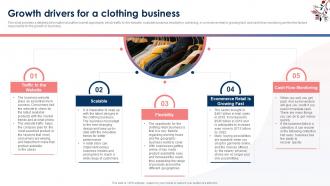 Growth Drivers For A Clothing Business Clothing Brand Business Plan BP SS
