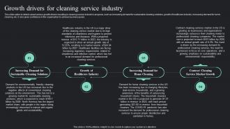 Growth Drivers For Cleaning Service Demand Cleaning Services Business Plan BP SS