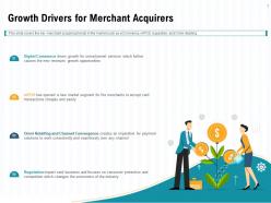 Growth drivers for merchant acquirers card ppt powerpoint presentation show layout