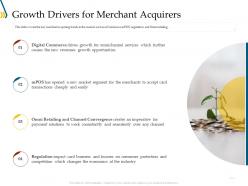 Growth drivers for merchant acquirers ppt visual aids