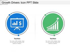 Growth drivers icon ppt slide