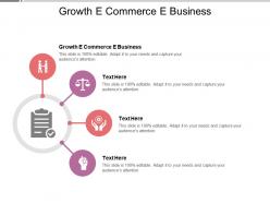 Growth e commerce e business ppt powerpoint presentation outline cpb