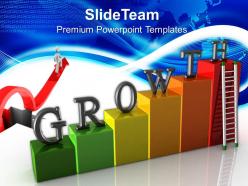 Growth graphs in business powerpoint templates stairs success chart ppt