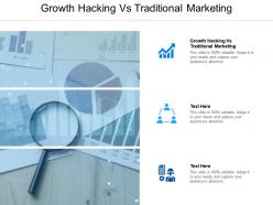 Growth hacking vs traditional marketing ppt powerpoint presentation infographic template display cpb