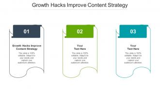 Growth hacks improve content strategy ppt powerpoint presentation show example file cpb