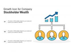 Growth icon for company stockholder wealth