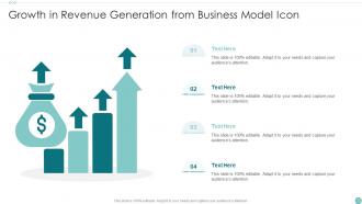 Growth In Revenue Generation From Business Model Icon