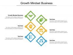 Growth mindset business ppt powerpoint presentation visual aids backgrounds cpb