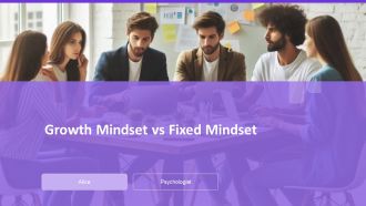 Growth Mindset Vs Fixed Mindset PPT Slides AT