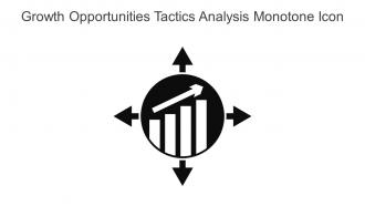 Growth Opportunities Tactics Analysis Monotone Icon In Powerpoint Pptx Png And Editable Eps Format