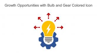 Growth Opportunities With Bulb And Gear Colored Icon Powerpoint Pptx Png And Editable Eps Format