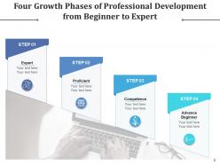 Growth phases organization arrow business development infographic