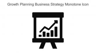 Growth Planning Business Strategy Monotone Icon In Powerpoint Pptx Png And Editable Eps Format