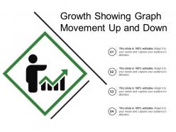 Growth showing graph movement up and down