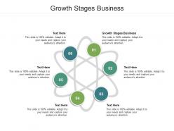 Growth stages business ppt powerpoint presentation model visual aids cpb