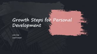 Growth Steps For Personal Development PPT Presentation ACP