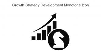 Growth Strategy Development Monotone Icon In Powerpoint Pptx Png And Editable Eps Format