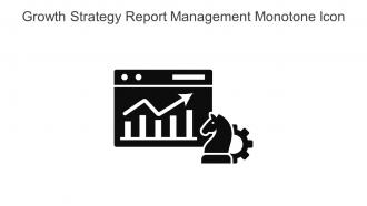 Growth Strategy Report Management Monotone Icon In Powerpoint Pptx Png And Editable Eps Format
