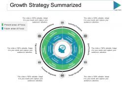 Growth strategy summarized ppt slides shapes