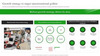 Growth Strategy To Target Unconventional Golfers Stix Startup Funding Pitch Deck