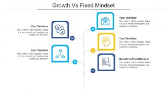 Growth vs fixed mindset ppt powerpoint presentation gallery show cpb