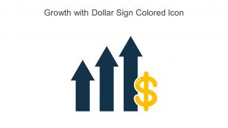 Growth With Dollar Sign Colored Icon In Powerpoint Pptx Png And Editable Eps Format