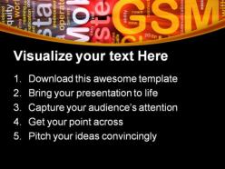 Gsm global communication technology powerpoint templates and powerpoint backgrounds 0611