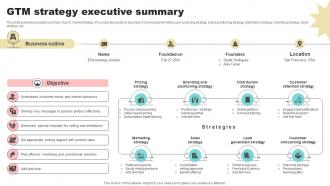 GTM Strategy Executive Summary Corporate Learning Platform Market Entry Plan GTN SS V