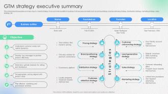 GTM Strategy Executive Summary Ecommerce Startup Go To Market Strategy GTM SS