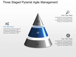 Gu three staged pyramid agile management powerpoint template