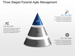 Gu three staged pyramid agile management powerpoint template
