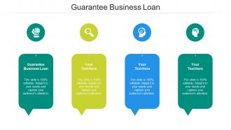 Guarantee business loan ppt powerpoint presentation file diagrams cpb