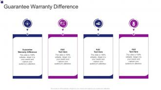 Guarantee Warranty Difference In Powerpoint And Google Slides Cpb