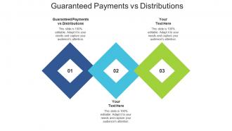 Guaranteed payments vs distributions ppt powerpoint presentation infographic cpb