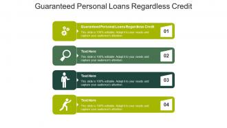 Guaranteed personal loans regardless credit ppt powerpoint presentation styles images cpb
