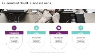 Guaranteed Small Business Loans In Powerpoint And Google Slides Cpb