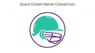 Guard Cricket Helmet Colored Icon In Powerpoint Pptx Png And Editable Eps Format