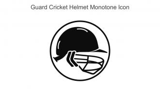 Guard Cricket Helmet Monotone Icon In Powerpoint Pptx Png And Editable Eps Format