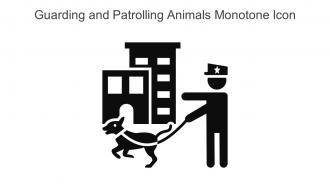 Guarding And Patrolling Animals Monotone Icon In Powerpoint Pptx Png And Editable Eps Format