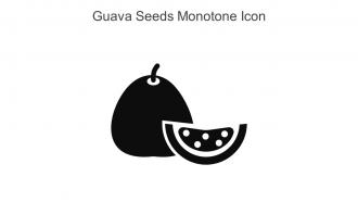Guava Seeds Monotone Icon In Powerpoint Pptx Png And Editable Eps Format