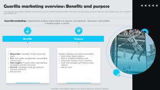 Guerilla Marketing Overview Benefits And Purpose Customer Experience Marketing Guide