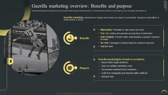 Guerilla Marketing Overview Benefits And Purpose Maximizing Campaign Reach Through Buzz
